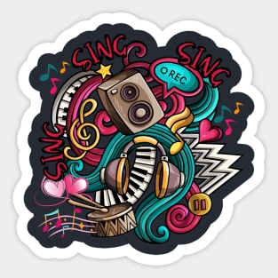 Music lover design Sticker